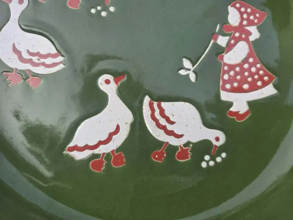 Waechtersbach Germany Goose Bowls Cottage Core Duck Country Geese 2 Bowls VTG